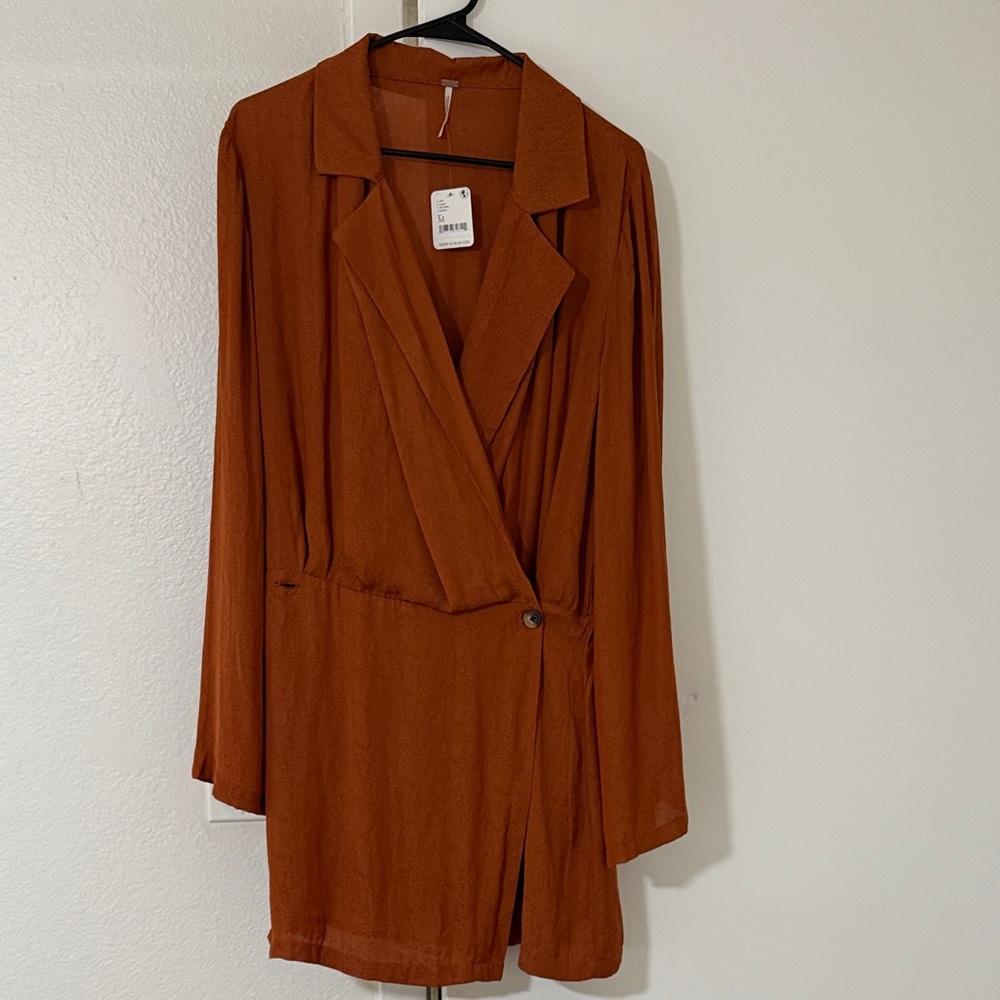 Free People Rust Mini Dress